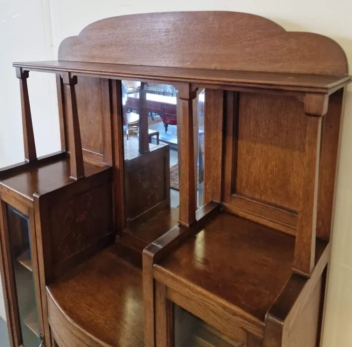 Pamono Art Deco Display Cabinet in Oak Sale
