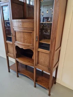 Pamono Art Deco Display Cabinet in Oak Sale