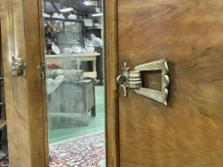 Pamono Art Deco 3-Door Wardrobe in Walnut, 1930s Hot