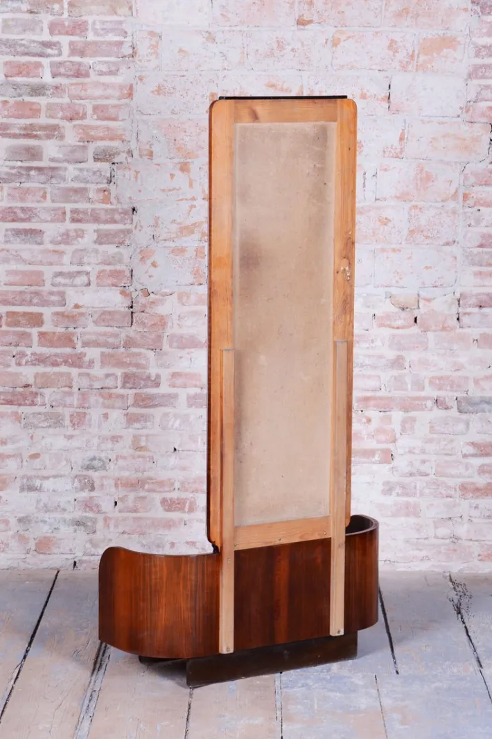 Pamono Art Deco Dressing Mirror in Walnut attributed to Halabala for Up Zavody, Czech, 1930s Hot