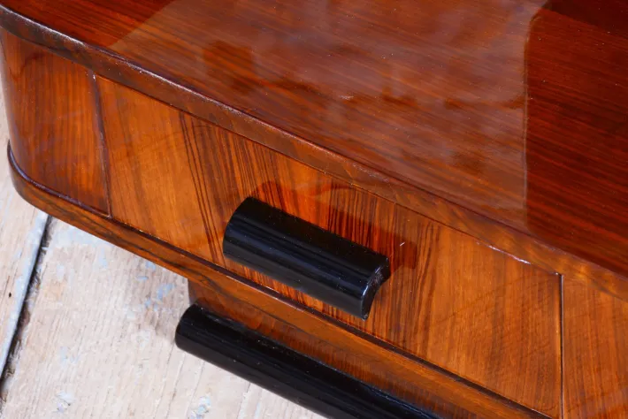 Pamono Art Deco Dressing Mirror in Walnut attributed to Halabala for Up Zavody, Czech, 1930s Hot