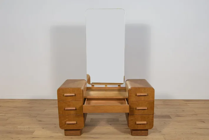 Pamono Art Deco Dressing Table, Former Czechoslovakia, 1950s Hot