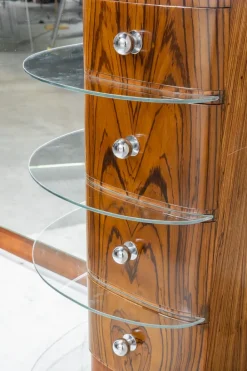 Pamono Art Deco Dressing Table in Zebrawood, 1925 Hot