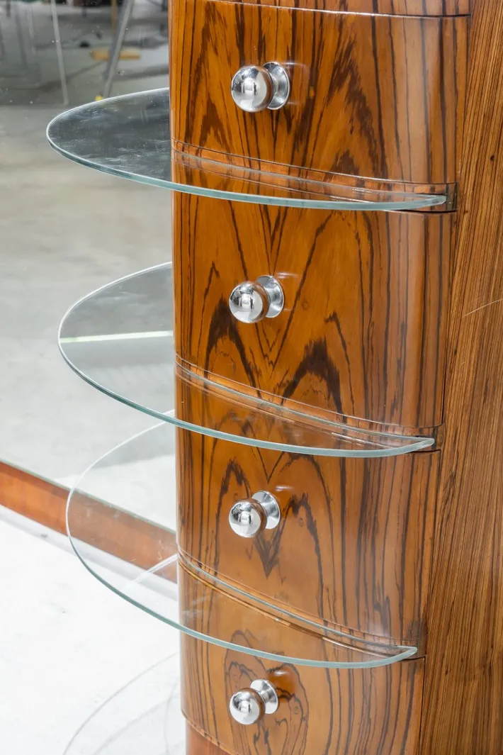 Pamono Art Deco Dressing Table in Zebrawood, 1925 Hot