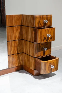 Pamono Art Deco Dressing Table in Zebrawood, 1925 Hot