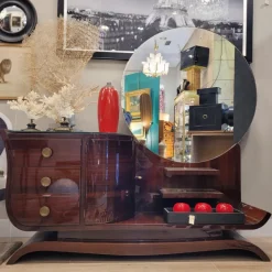 Pamono Art Deco Dressing Table in Mahogany, France, 1930s Clearance