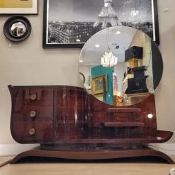 Pamono Art Deco Dressing Table in Mahogany, France, 1930s Clearance