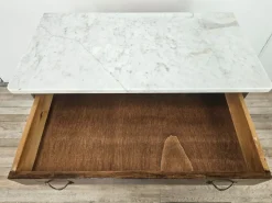 Pamono Art Deco Dressing Table in Mahogany Burl with White Marble Top, 1950 Discount