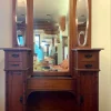 Pamono Art Deco Dressing Table with Mirror and Drawers, 1920s Discount