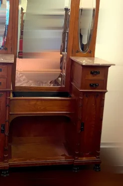 Pamono Art Deco Dressing Table with Mirror and Drawers, 1920s Discount
