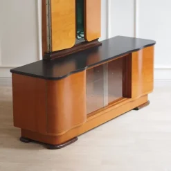 Pamono Art Deco Dressing Table with Mirror, 1940s