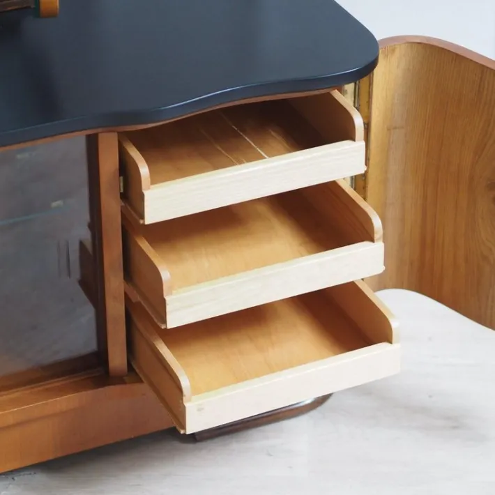 Pamono Art Deco Dressing Table with Mirror, 1940s