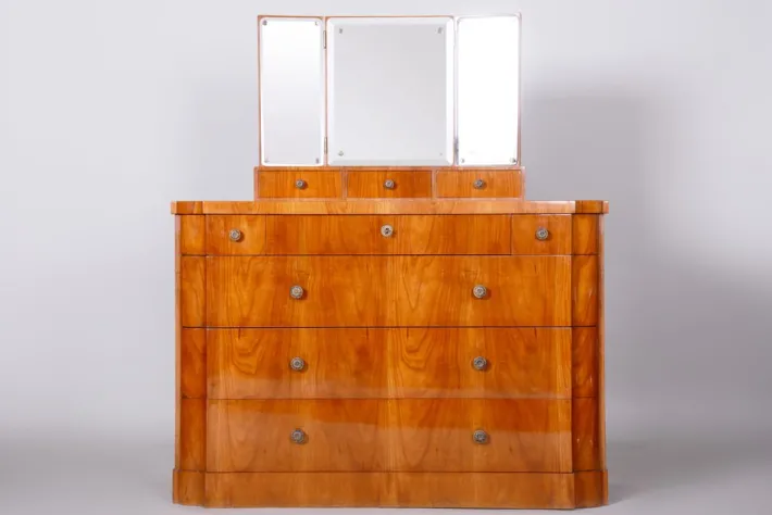 Pamono Art Deco Dressing Table with Mirror, 1920s New