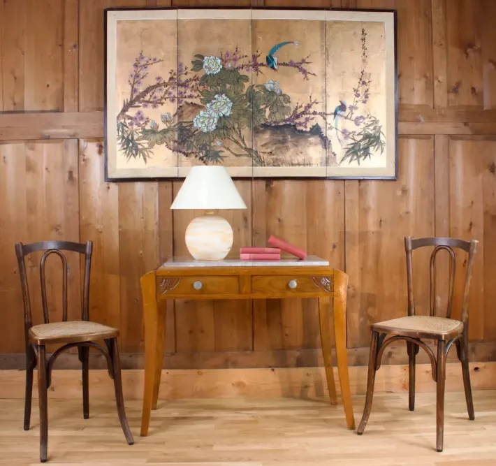 Pamono Art Deco Dressing Table with Marble Tray, 1940s Sale