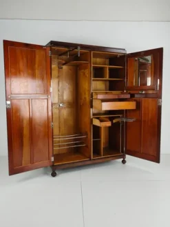 Pamono Art Deco English Gentlemans Wardrobe, 1930 Hot
