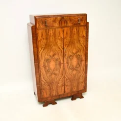 Pamono Art Deco Figured Walnut Compact Wardrobe, 1930s Online