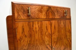 Pamono Art Deco Figured Walnut Compact Wardrobe, 1930s Online