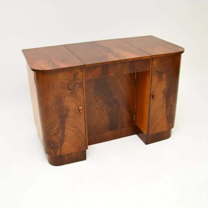 Pamono Art Deco Figured Walnut Dressing Table, 1930 Clearance