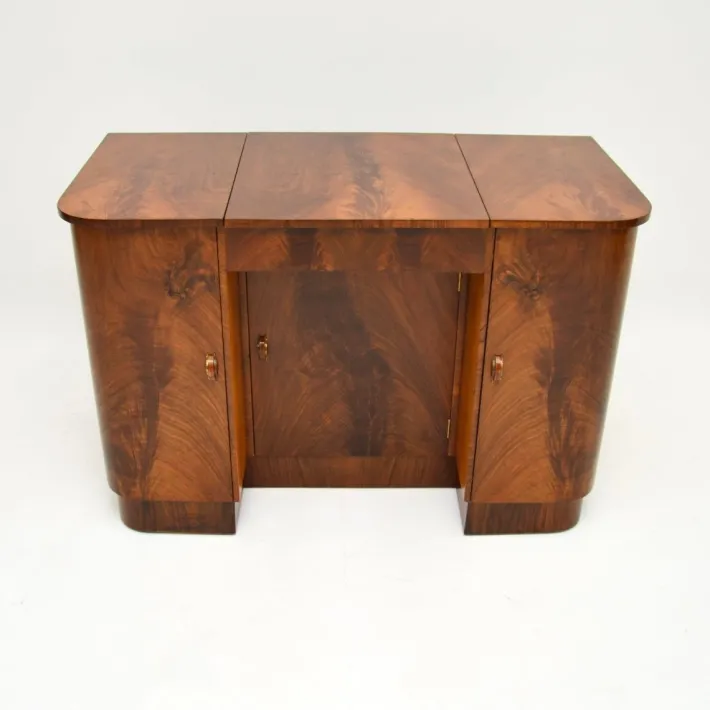 Pamono Art Deco Figured Walnut Dressing Table, 1930 Clearance