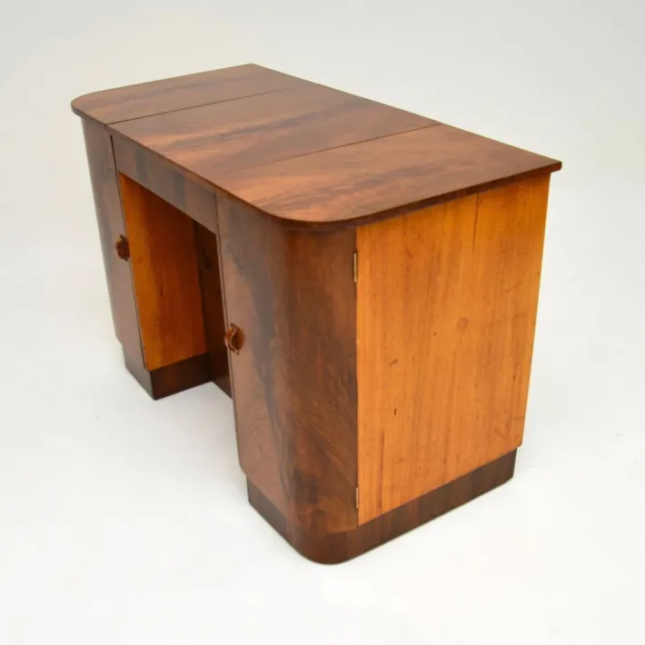 Pamono Art Deco Figured Walnut Dressing Table, 1930 Clearance