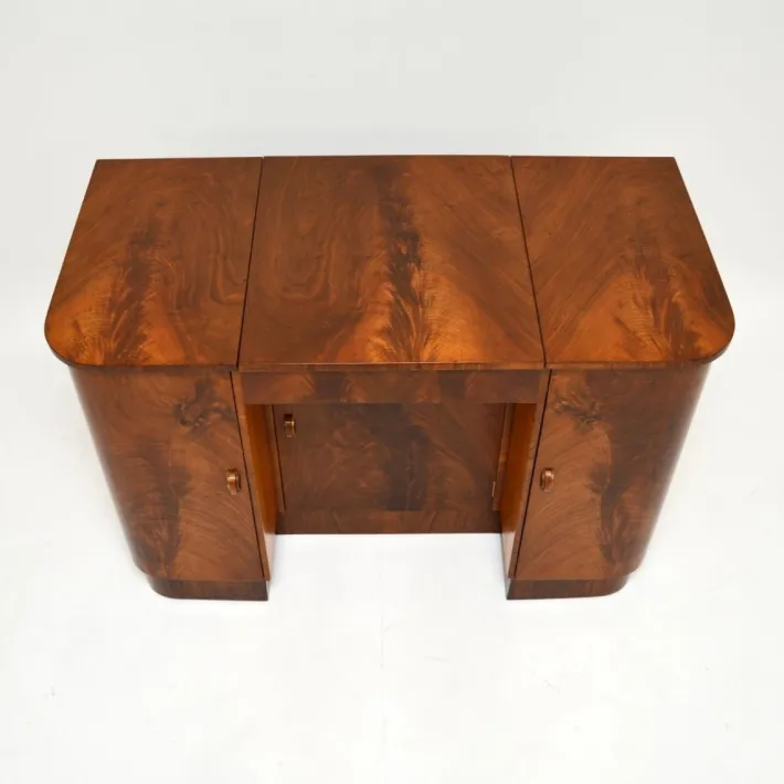 Pamono Art Deco Figured Walnut Dressing Table, 1930 Clearance