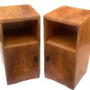 Pamono Art Deco Figured Walnut Nightstands, 1930s, Set of 2 Clearance