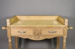 Pamono Art Deco French Bleached Oak Washstand, 1920s New