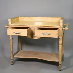 Pamono Art Deco French Bleached Oak Washstand, 1920s New
