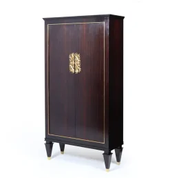 Pamono Art Deco French Macassar Ebony Cabinet with Gilt Bronze Mounts, 1930s Outlet