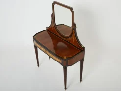 Pamono Art Deco French Marquetry Vanity attributed to Maurice Dufrene, 1920s Best