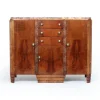 Pamono Art Deco French Walnut Sideboard with Marble Top, 1930s Best