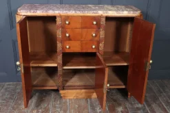 Pamono Art Deco French Walnut Sideboard with Marble Top, 1930s Best