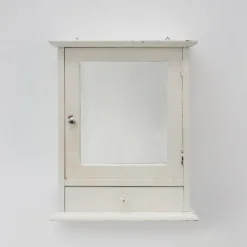 Pamono Art Deco French White Oak Mirrored Medicine Cabinet, 1920s Outlet