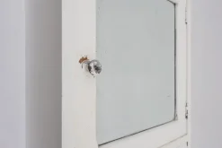 Pamono Art Deco French White Oak Mirrored Medicine Cabinet, 1920s Outlet