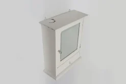Pamono Art Deco French White Oak Mirrored Medicine Cabinet, 1920s Outlet