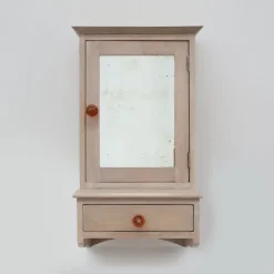 Pamono Art Deco French Wooden Medicine Cabinet with Mirror, 1920s Sale
