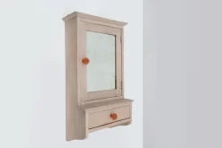 Pamono Art Deco French Wooden Medicine Cabinet with Mirror, 1920s Sale