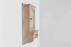 Pamono Art Deco French Wooden Medicine Cabinet with Mirror, 1920s Sale