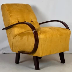 Pamono Art Deco H-410 Chairs by Jindřich Halabala for Up Zavody, 1930s, Set of 2 Clearance