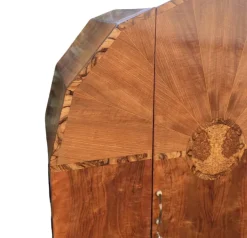 Pamono Art Deco Hexagonal Topped Walnut Wardrobe, 1930s Best