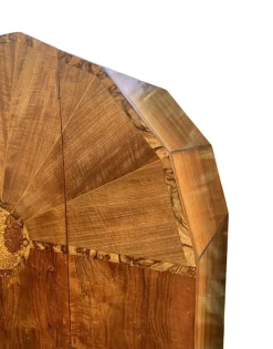 Pamono Art Deco Hexagonal Topped Walnut Wardrobe, 1930s Best