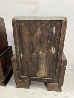 Pamono Art Deco Italian Bedside Tables with Marble Top, 1930s, Set of 2 Online