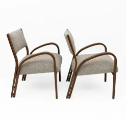 Pamono Art Deco Italian Fabric Armchairs and Small Sofa, 1930s, Set of 3 Clearance