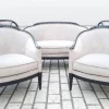 Pamono Art Deco Living Room Set, 1925, Set of 5 Online