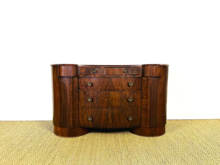 Pamono Art Deco Macassar Dressing Table by Shrager, England, 1930