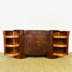 Pamono Art Deco Macassar Dressing Table by Shrager, England, 1930