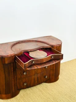 Pamono Art Deco Macassar Dressing Table by Shrager, England, 1930