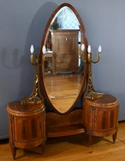 Pamono Art Deco Mahogany and Thuya Dressing Table, 1920 Hot
