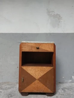Pamono Art Deco Nightstand in Marble, 1950s Hot