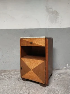 Pamono Art Deco Nightstand in Marble, 1950s Hot